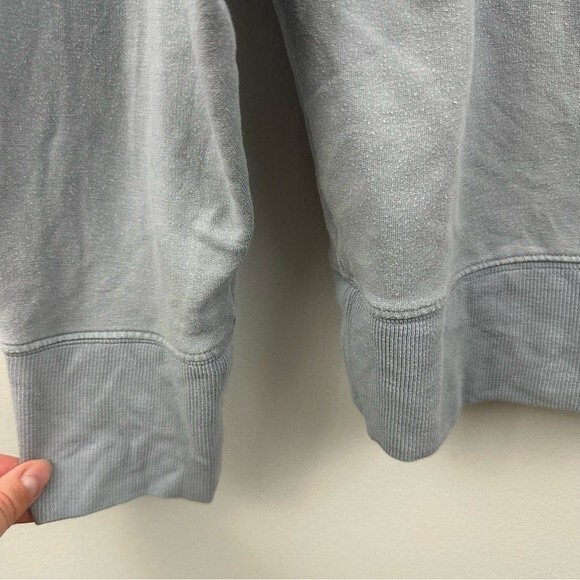 Athleta Baby Blue Balance Henley Sweatshirt Size Large - Picture 8 of 15